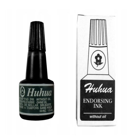 Encre pour Tampon Huhua – Noire 30 ml