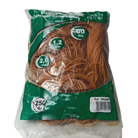Sachet de Elastique Diamètre 60 MM 250G