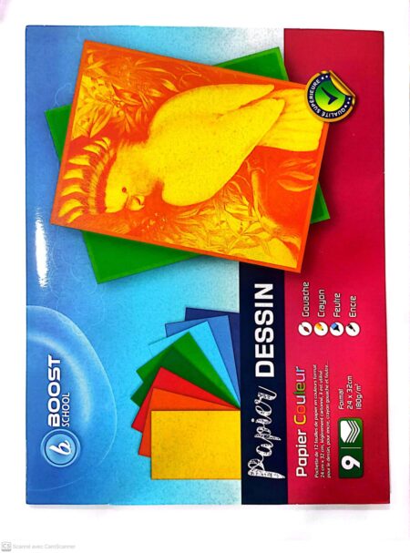 pochette papier dessin couleur BOOST SCHOOL